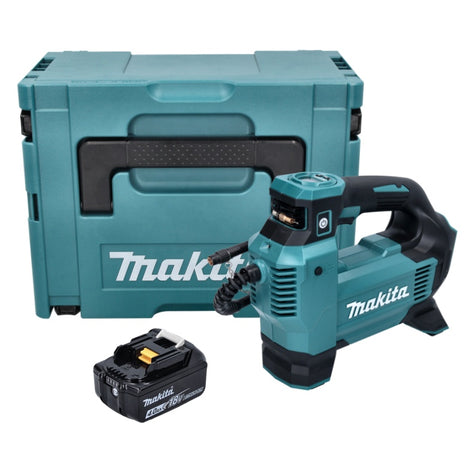 Compresseur sur batterie Makita DMP 181 M1J 18 V 11,1 bar + 1x batterie 4,0 Ah + Makpac - sans chargeur