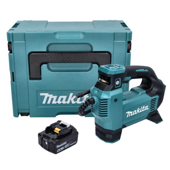 Makita DMP 181 G1J Akku Kompressor 18 V 11,1 bar + 1x Akku 6,0 Ah + Makpac - ohne Ladegerät