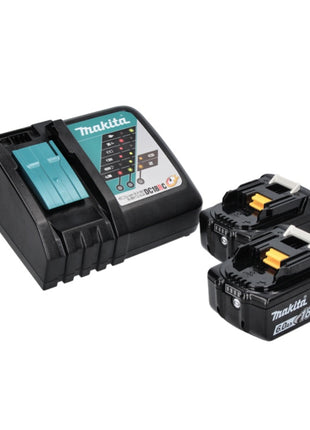 Compresor de batería Makita DMP 181 RGJ 18 V 11,1 bar + 2x baterías 6,0 Ah + cargador + Makpac