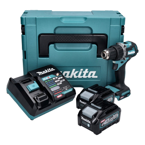 Makita DF 002 GM201 Perceuse-visseuse sans fil 40 V maxi 64 Nm brushless XGT + 2x Batteries 4,0 Ah + Chargeur + Coffret Makpac