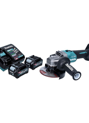 Meuleuse d'angle sur batterie Makita GA 023 GD2 40 V max. 125 mm sans balais XGT + 2x batteries 2,5 Ah + chargeur