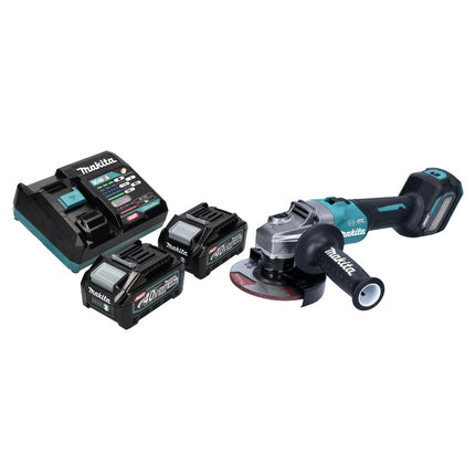 Makita GA 023 GM2 Akku Winkelschleifer 40 V max. 125 mm Brushless XGT + 2x Akku 4,0 Ah + Ladegerät