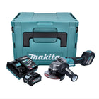 Makita GA 023 GD101 Akku Winkelschleifer 40 V max. 125 mm Brushless XGT + 1x Akku 2,5 Ah + Ladegerät + Makpac