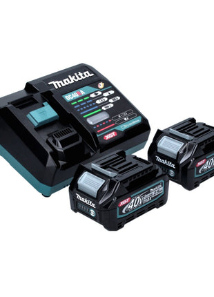 Meuleuse d'angle sur batterie Makita GA 023 GD201 40 V max. 125 mm sans balais XGT + 2x batterie 2,5 Ah + chargeur + Makpac