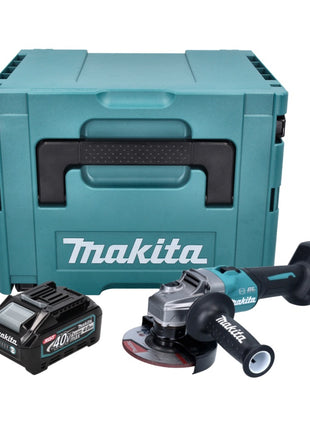 Makita GA 023 GM101 Akku Winkelschleifer 40 V max. 125 mm Brushless XGT + 1x Akku 4,0 Ah + Makpac - ohne Ladegerät