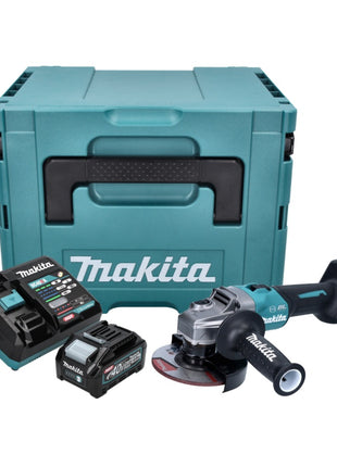 Makita GA 023 GM101 Akku Winkelschleifer 40 V max. 125 mm Brushless XGT + 1x Akku 4,0 Ah + Ladegerät + Makpac