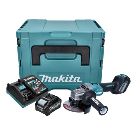 Meuleuse d'angle sur batterie Makita GA 023 GM101 40 V max. 125 mm sans balais XGT + 1x batterie 4,0 Ah + chargeur + Makpac