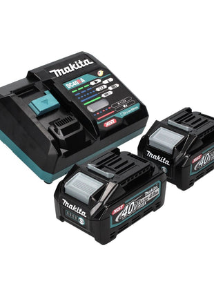 Makita Power Source Kit 40 V max ( 191L77-9 ) avec 2x BL 4040 batterie 4,0 Ah + DC 40 RA chargeur rapide XGT LXT