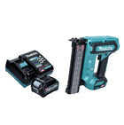 Makita FN 001 GD1 cloueuse à tête d'emballage avec batterie 40 V max. XGT Brushless + 1x batterie 2,5 Ah + chargeur