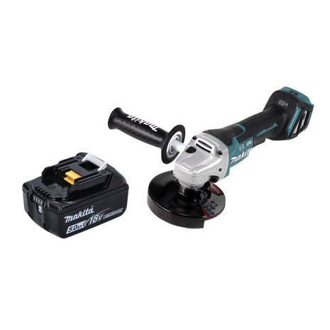 Makita DGA 517 T1 Meuleuse d'angle sans fil 18 V 125 mm Brushless + 1x batterie 5,0 Ah - sans chargeur