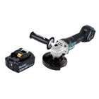 Amoladora angular a batería Makita DGA 517 G1 18 V 125 mm sin escobillas + 1x batería 6,0 Ah - sin cargador