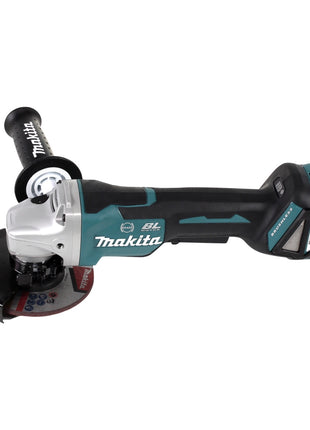 Amoladora angular a batería Makita DGA 517 G1 18 V 125 mm sin escobillas + 1x batería 6,0 Ah - sin cargador