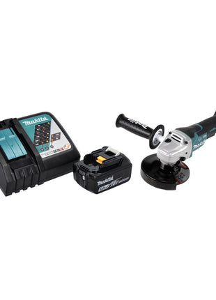 Makita DGA 517 RG1 Akku Winkelschleifer 18 V 125 mm Brushless + 1x Akku 6,0 Ah + Ladegerät