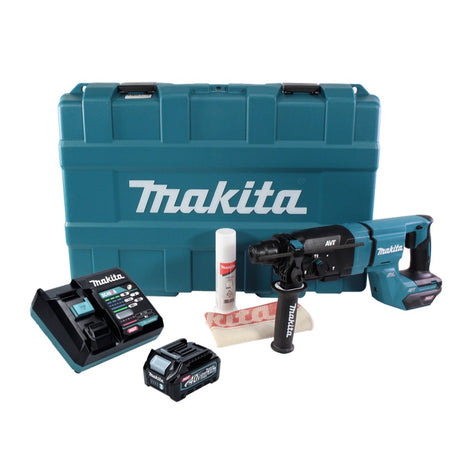 Martillo combinado a batería Makita HR 007 GD101 40 V máx. 3,0 J SDS plus XGT + 1x batería 2,5 Ah + cargador + estuche