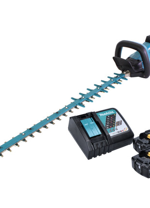 Makita DUH 752 RT Akku Heckenschere 18 V 75 cm Brushless + 2x Akku 5,0 Ah + Ladegerät