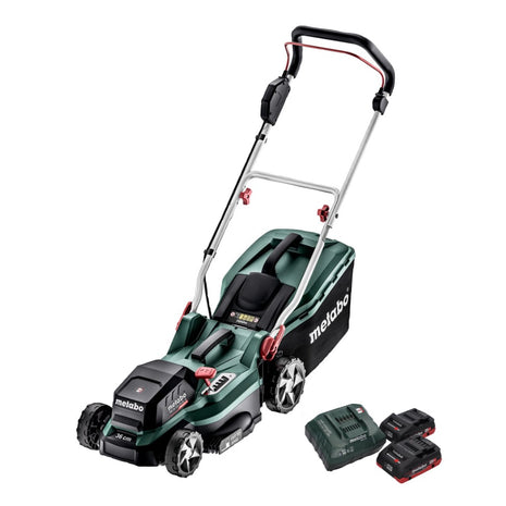 Metabo RM 36-18 LTX BL 36 Akku Rasenmäher 36 V ( 2x 18 V ) LTX Brushless + 2x Akku 4,0 Ah + Ladegerät - Toolbrothers