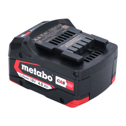 Metabo Akku Set 4x Li-Power Akkupack 18 V 4,0 Ah CAS Li-Ion ( 4x 625027000 ) mit Ladestandsanzeige