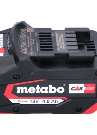 Metabo Basis Set 2x Li-Power Akkupack 18 V 4,0 Ah CAS Li-Ion Akku ( 2x 625027000 ) + ASC 55 Ladegerät ( 627044000 )