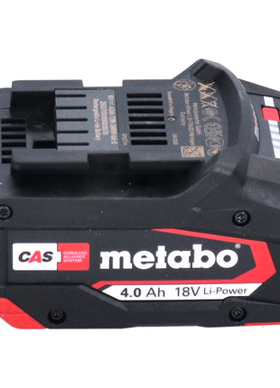 Metabo set básico 4x batería Li-Power 18 V 4,0 Ah CAS Li-Ion (4x 625027000) + cargador ASC 55 (627044000)