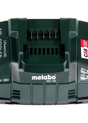 Metabo Set de base : 1x Batterie Li-Power 4,0Ah 18V CAS Li-Ion + ASC145 Chargeur (625027000) (627378000)