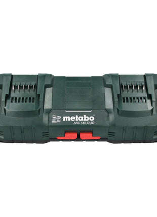 Zestaw podstawowy Metabo 4x akumulator Li-Power 18 V 4,0 Ah CAS Li-Ion ( 4x 625027000 ) + podwójna szybka ładowarka ASC 145 DUO ( 627495000 )