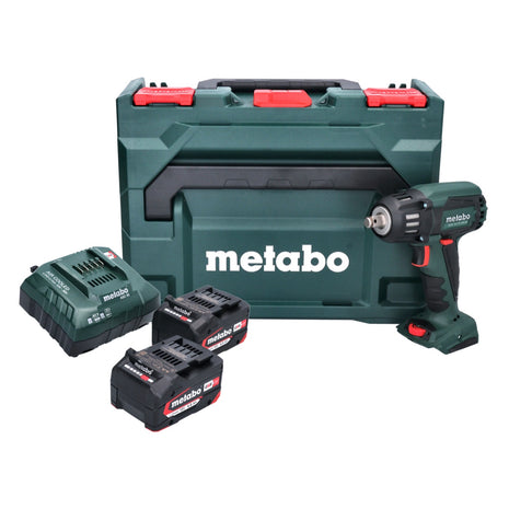 Metabo SSW 18 LTX 400 BL Akku Schlagschrauber 18 V 400 Nm 1/2" ( 602205500 ) Brushless + 2x Akku 4,0 Ah + Ladegerät + metaBOX