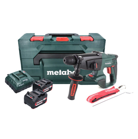 Martillo combinado a batería Metabo KHA 18 LTX 18 V 2,2 J SDS Plus (600210500) + 2x baterías 4,0 Ah + cargador + metaBOX