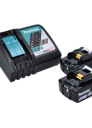 Makita DCO 181 RTJ Akku Rotationsschneider 18 V 32000 U/min Brushless + 2x Akku 5,0 Ah + Ladegerät + Makpac - Toolbrothers