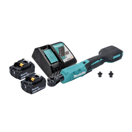 Makita DWR 180 RM wkrętarka akumulatorowa z grzechotką 18 V 47,5 Nm 1/4" 3/8" + 2x akumulator 4,0 Ah + ładowarka