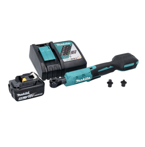 Makita DWR 180 RT1 Akku Ratschenschrauber 18 V 47,5 Nm 1/4" 3/8" + 1x Akku 5,0 Ah + Ladegerät