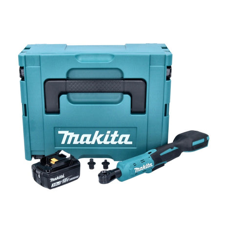 Makita DWR 180 F1J wkrętarka akumulatorowa z grzechotką 18 V 47,5 Nm 1/4" 3/8" + 1x akumulator 3,0 Ah + Makpac - bez ładowarki