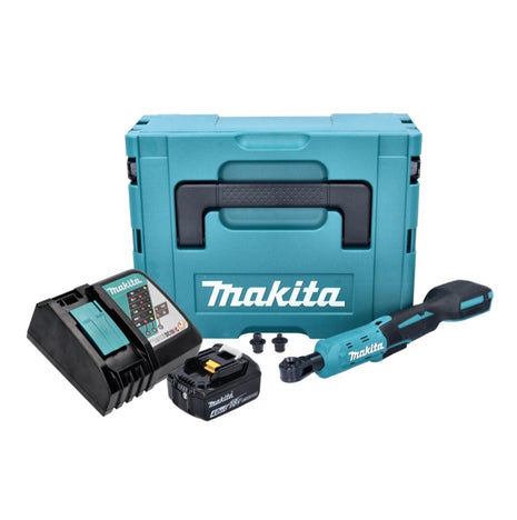 Makita DWR 180 RM1J wkrętarka akumulatorowa z grzechotką 18 V 47,5 Nm 1/4" 3/8" + 1x akumulator 4,0 Ah + ładowarka + Makpac