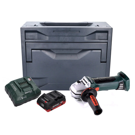 Metabo W 18 LTX 125 Amoladora angular de batería Quick 18 V 125 mm + 1x batería 4,0 Ah + cargador + metaCASE