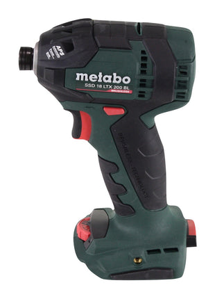 Metabo SSD 18 LTX 200 BL Akku Schlagschrauber 18 V 200 Nm 1/4" Brushless + 1x Akku 4,0 Ah + 1x Ladegerät + metaCASE