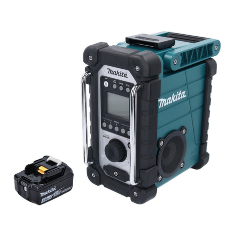 Makita DMR 107 M1 Akku Baustellen Radio 7,2 - 18 V + 1x Akku 4,0 Ah - ohne Ladegerät