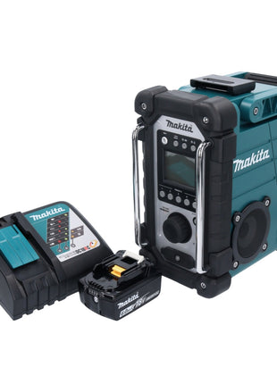 Makita DMR 107 RG1 radio de obra con batería 7,2 - 18 V + 1x batería 6,0 Ah + cargador