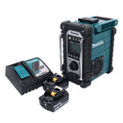 Makita DMR 107 RG Akku Baustellen Radio 7,2 - 18 V + 2x Akku 6,0 Ah + Ladegerät