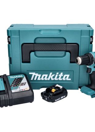 Makita DDF 485 RA1J Akku Bohrschrauber 18 V 50 Nm Brushless + 1x Akku 2,0 Ah + Ladegerät + Makpac