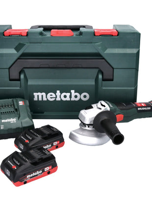 Metabo W 18 LT BL 11-125 Akku Winkelschleifer 18 V 125 mm Brushless + 2x Akku 4,0 Ah + Ladegerät + metaBOX - Toolbrothers