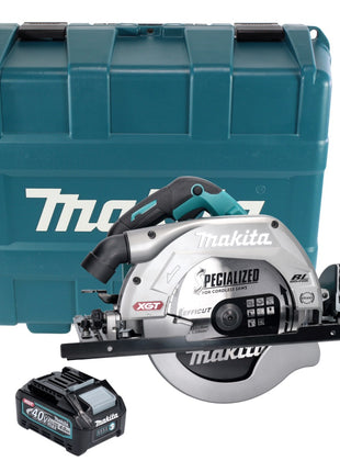 Makita HS 009 GM101 Akku Handkreissäge XGT 40 V max. 235 mm Brushless + 1x Akku 4,0 Ah + Koffer - ohne Ladegerät