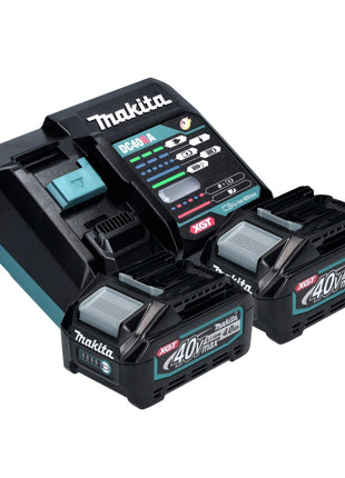 Makita HS 009 GM201 Akku Handkreissäge XGT 40 V max. 235 mm Brushless + 2x Akku 4,0 Ah + Ladegerät + Koffer