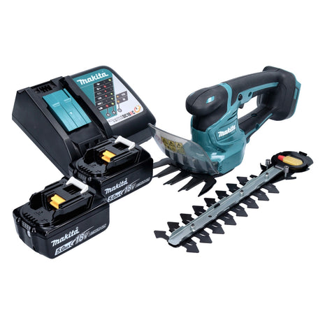 Makita DUM 111 RT2X Cisaille à gazon sans fil 18 V + 2x batterie 5,0 Ah + chargeur