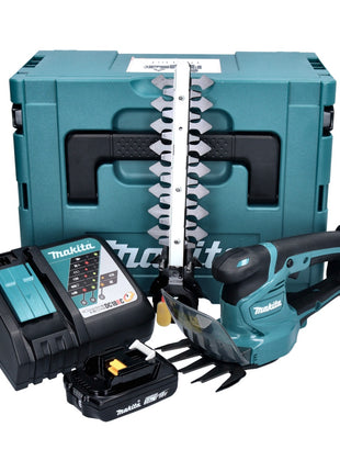 Makita DUM 111 RA1XJ cortacésped a batería cortasetos 18 V + 1x batería 2,0 Ah + cargador + Makpac