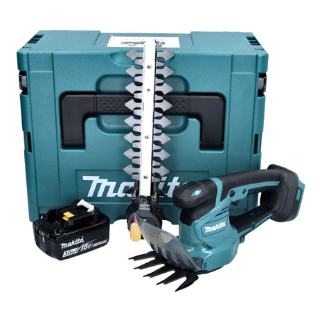 Makita DUM 111 F1XJ Forbici per erba a batteria 18 V + 1x batteria ricaricabile 3,0 Ah + Makpac - senza caricabatterie