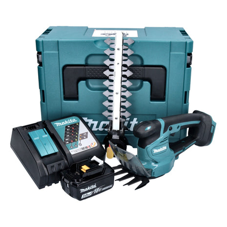 Makita DUM 111 RF1XJ Cisaille à gazon sans fil 18 V + 1x batterie 3,0 Ah + chargeur + Makpac