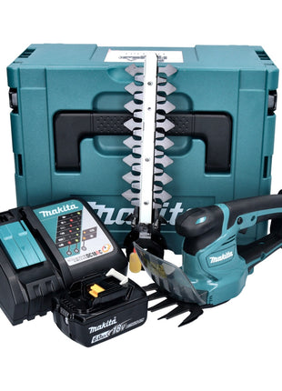 Makita DUM 111 RG1XJ cortacésped a batería cortasetos 18 V + 1x batería 6,0 Ah + cargador + Makpac