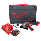 Milwaukee M18 FSAGV115XPDB-601X Akku Winkelschleifer 18 V 115 mm Brushless + 1x Akku 6,0 Ah + Ladegerät + HD Box