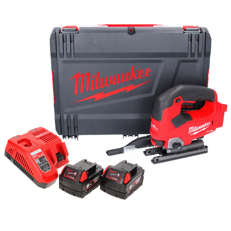 Milwaukee M18 FJS-602X Akku Stichsäge 18 V 25 mm Hub Brushless + 2x Akku 6,0 Ah + Ladegerät + HD Box