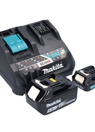 Makita DF 333 DNX12 perceuse-visseuse sans fil 12 V 30 Nm + 1x batterie 2,0 Ah + 1x batterie 18 V 5,0 Ah + chargeur + Makpac