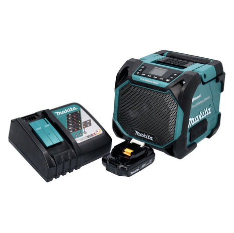 Makita DMR 203 RA1 Bluetooth Lautsprecher 12 V 18 V IP64 + 1x Akku 2,0 Ah + Ladegerät